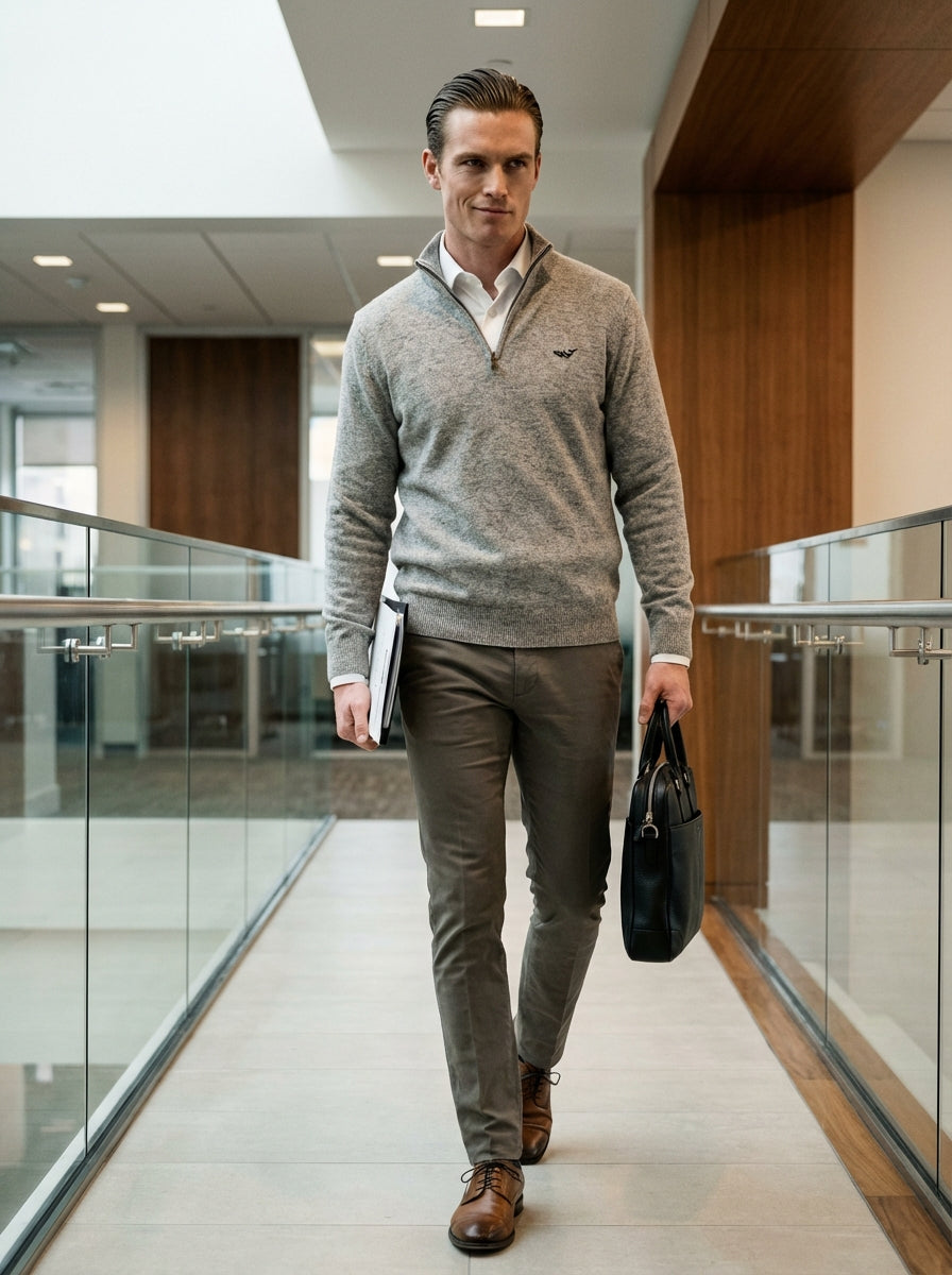 Mareclo Cashmere Quarter Zip